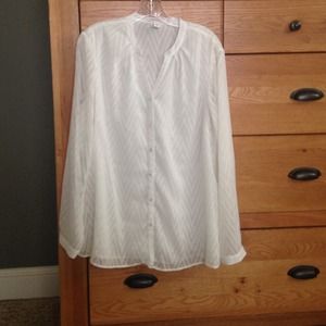 Sheer Ivory Blouse