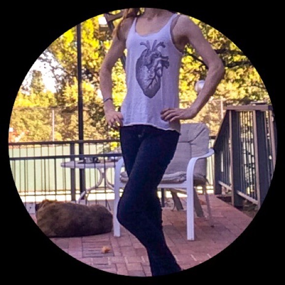 Anatomically Correct Heart On Racerback Tank - Picture 3 of 3