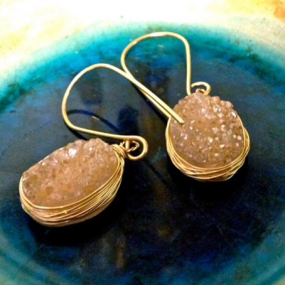 Matana Jewelry Jewelry - 🌺Blush Druzy earrings🌺