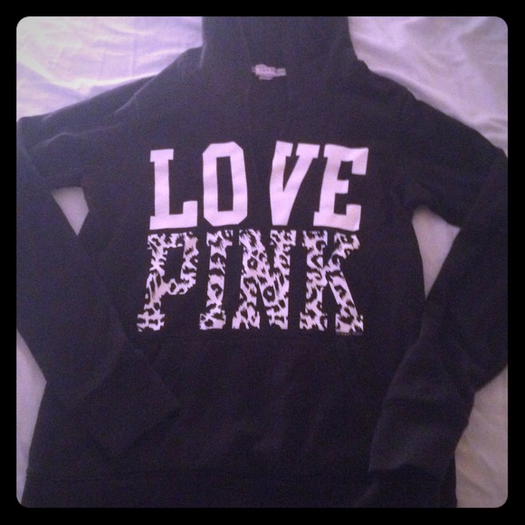 Victoria's Secret Love Pink leopard hoodie