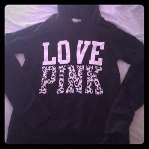 Victoria's Secret Love Pink leopard hoodie