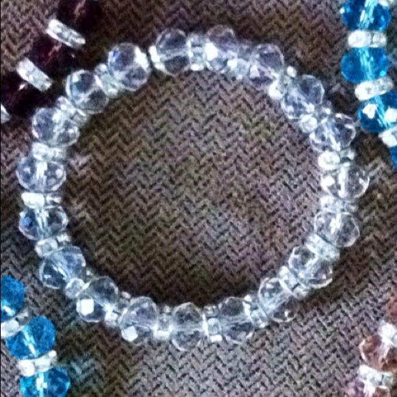 Aeesome crystal cut beads bracelet/rhinestone spcr