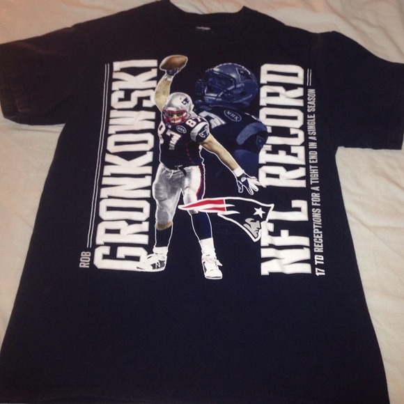 Rob Gronkowski 87 New England Patriots t shirt