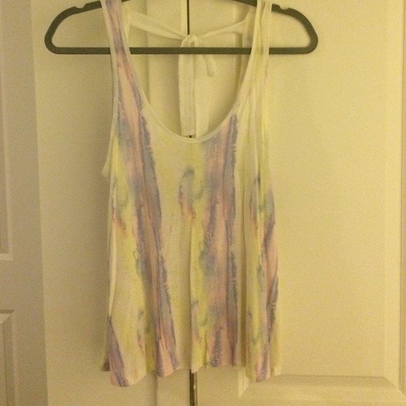 Urban Outfitters Tie Dye, ribbon/open back tank