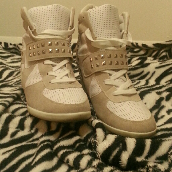 Body Central Shoes - High top wedge sneakers