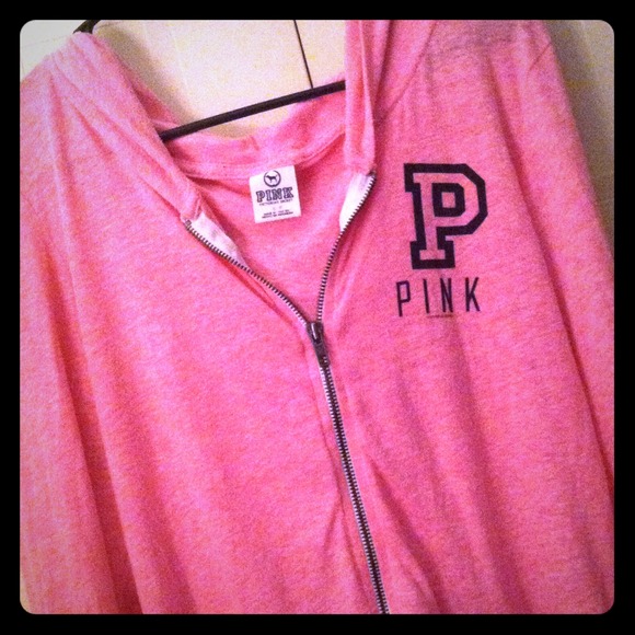 Bright Pink Victoria's Secret Zip-Up