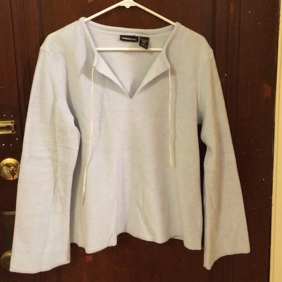 Light blue Express fleece pullover size XL