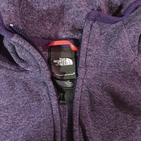 North Face hooded, full zip jacket, sz M - Picture 2 of 4