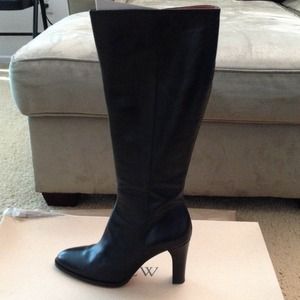 JCREW black knee high boots ~ preloved ~