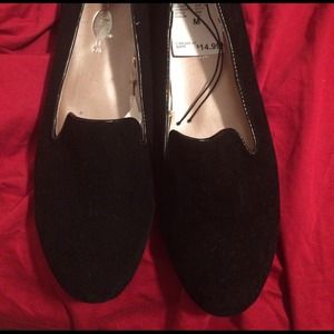 Rue 21 black suede like flats