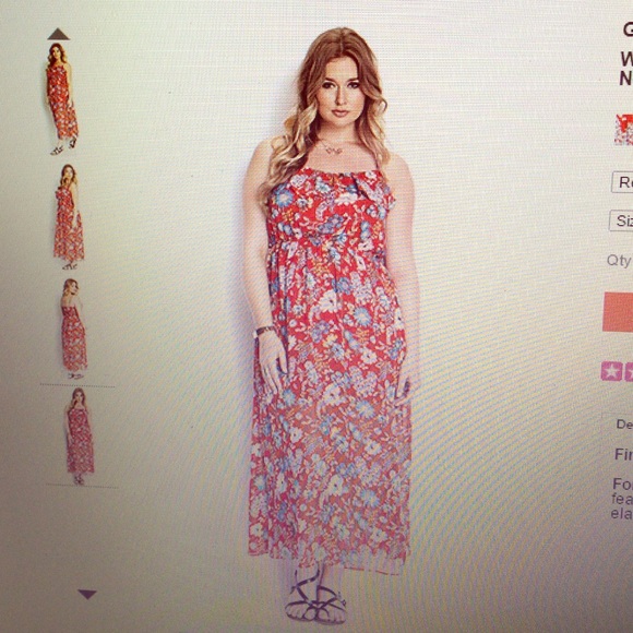 Super cute floral maxi dress!