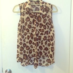Cheetah print top