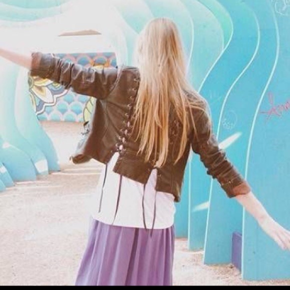 Free People Vegan Leather Moto Jacket 🌹 - Picture 3 of 4