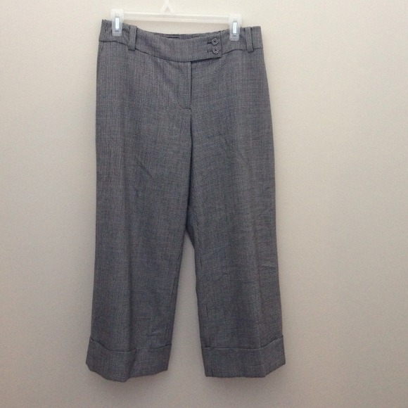 Ann Taylor Mango Curvy Lined Capri Wool Pants