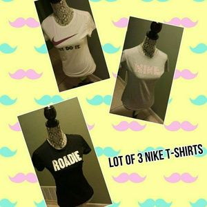 Reserved bundle of nike shirts with polo jacket