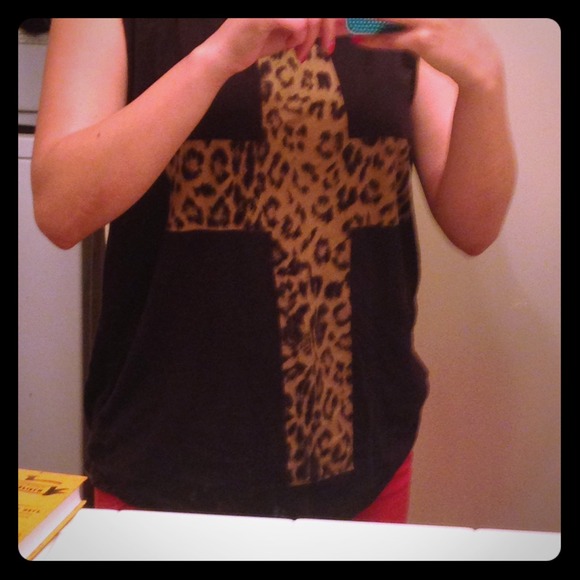 Cheetah print tank top