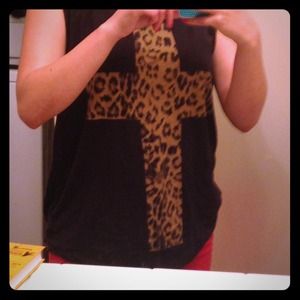 Cheetah print tank top