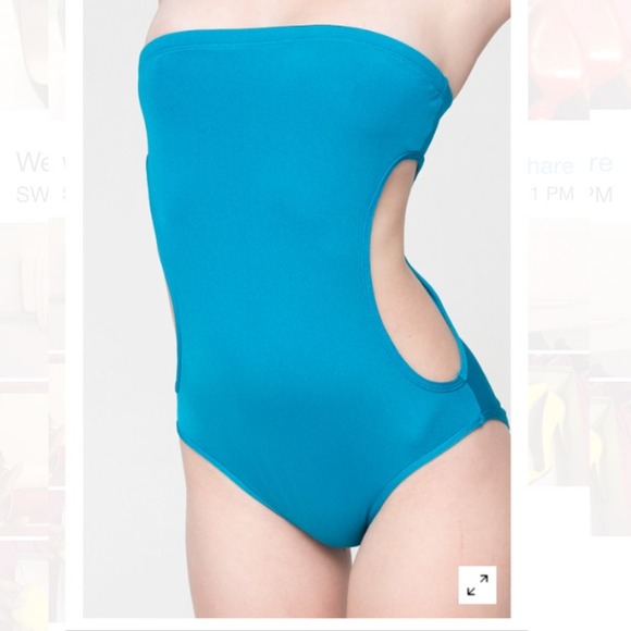 American Apparel Nylon Tricot Cut-Out Swimsuit