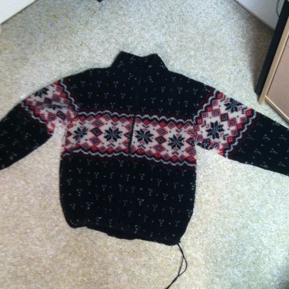 Half zip L L Bean winter sweater fleece