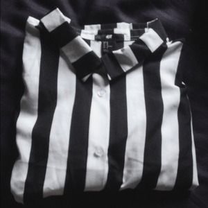 Cute striped button up 💀