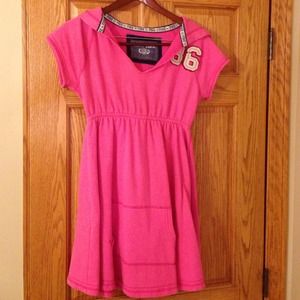 Hooded sweatshirt dress