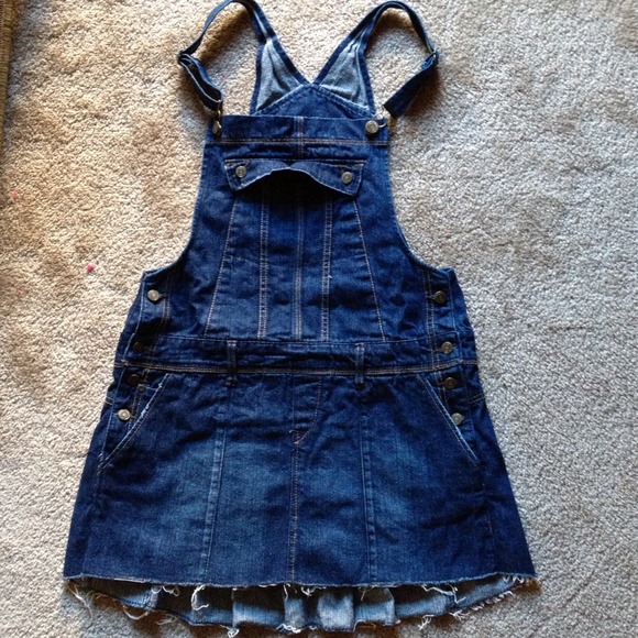 Denim skirt overall