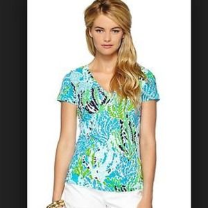 Shorley blue cha cha Lilly Pulitzer shirt