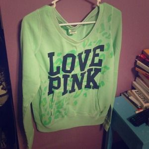 Vs pink green pullover