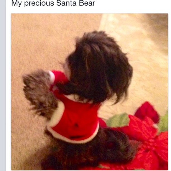 Sharing pictures of my SANTA BEAR with Poshfriend