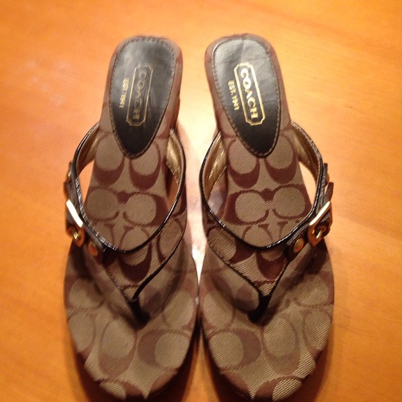 Coach wedge shoes