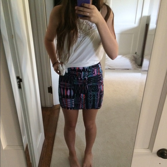 Tribal print skirt