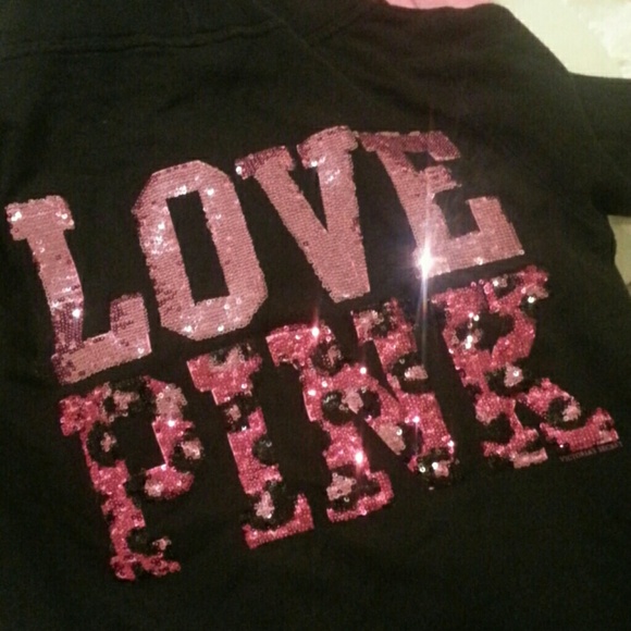 Victoria secret cheetah sequin hoodie