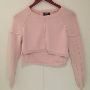 Nasty Gal Stitch Up Crop Sweater
