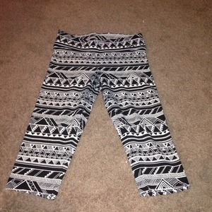Adorable stretchy Aztec capris from VS