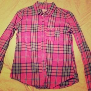 A pink long sleeve shirt