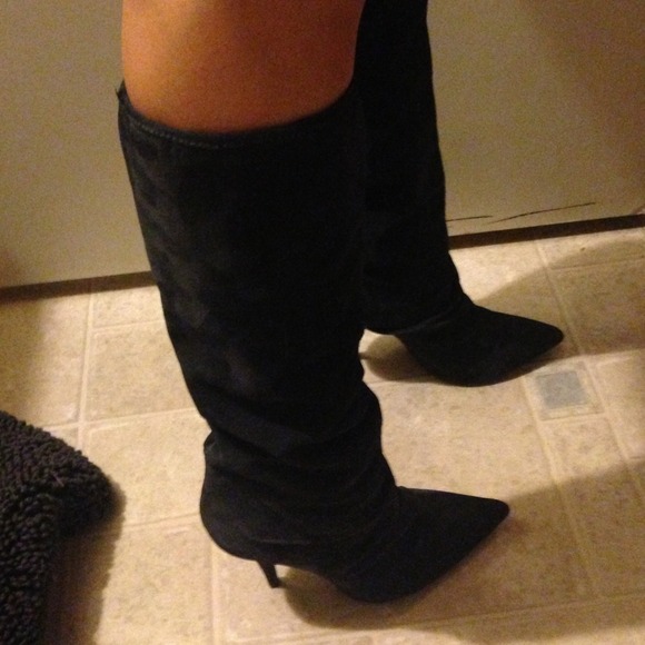 Grey suede Pedro Garcia boots - Picture 4 of 4