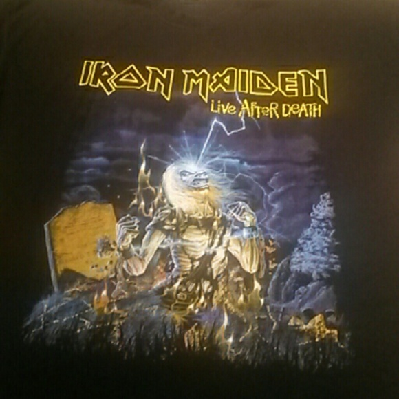 Used iron Maiden tshirt somwhere back in time - Picture 1 of 3