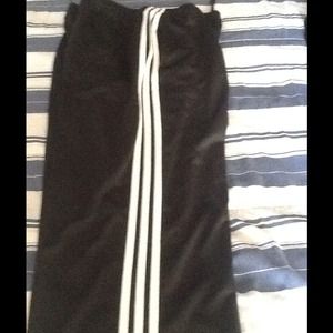 Men's black adidas track pants