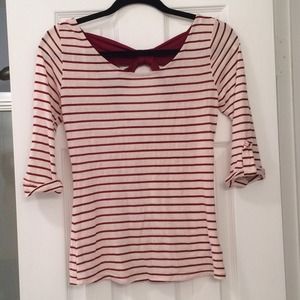 Striped Criss Cross Back Shirt
