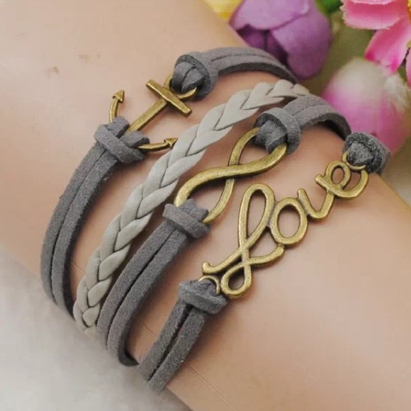 Infinity Anchor Love Friendship Bracelet