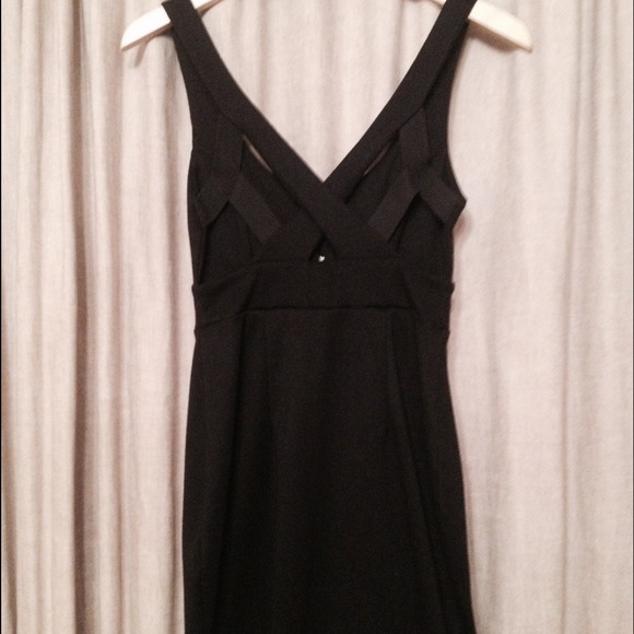 ANGL Phanuel Short Black Dress