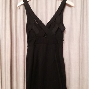 ANGL Phanuel Short Black Dress