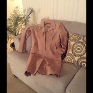 Lightweight Tan Suede Coat