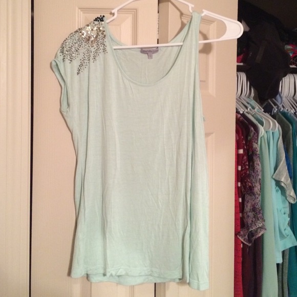 Teal sequined top!