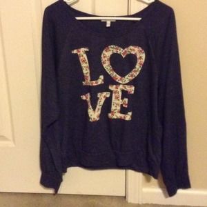Delia's off the shoulder shirt