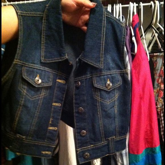 Blue jean vest