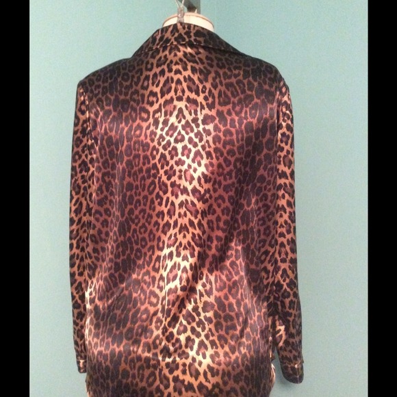 Vintage leopard print blouse - Picture 2 of 2