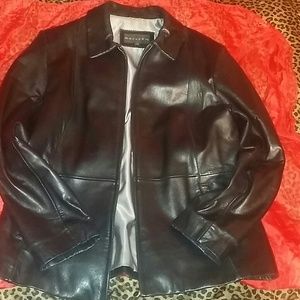 leather woman's jacket