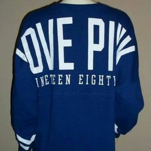 Victorias secret blue varsity crew