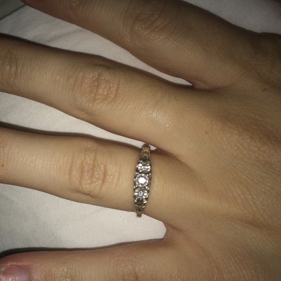 Promise ring from Kay's. Size 7 sterling silver